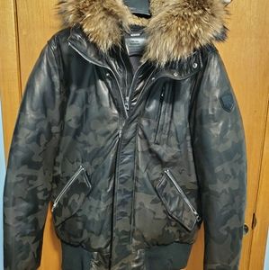 RudSak men leather jacket size M